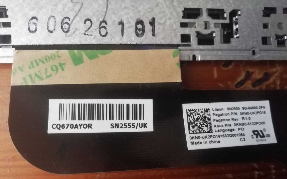 ASUS Teclado em Português para peças A541 A541U