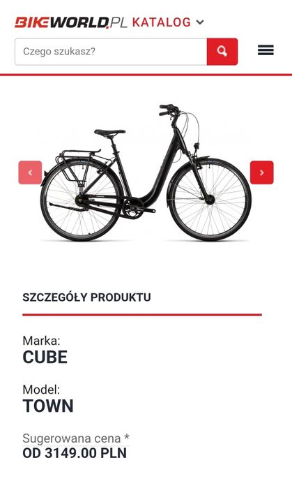 Rower miejski cube