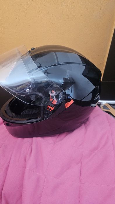 Capacete   agv   k3 preto brilhante