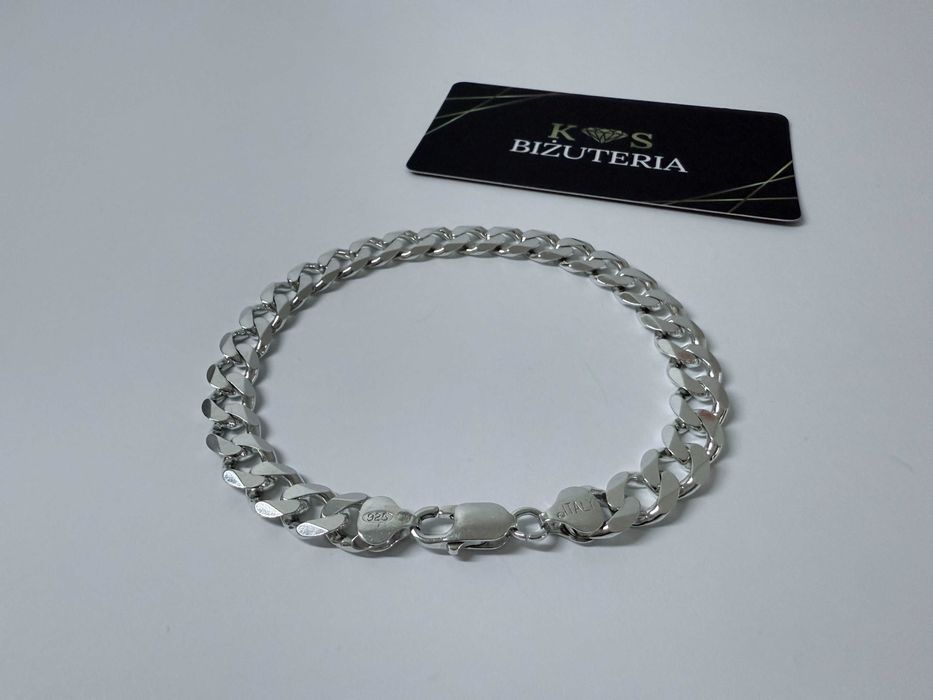 Srebrna Bransoletka splot Pancerka 24,5 CM 29 GRAM ! PR. 925 Okazja !