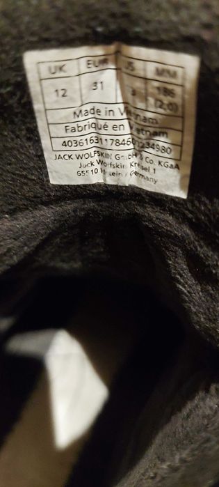 Buty zimowe jack wolfskin r.31
