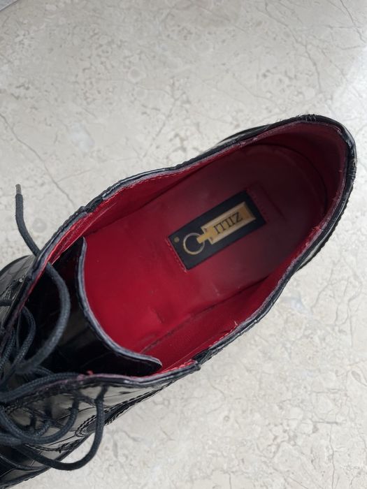 Туфли Zilli крокодил.