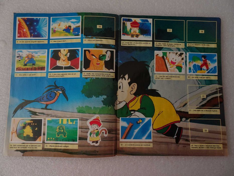 Caderneta Dragonball - Panini (faltam 69 cromos)
