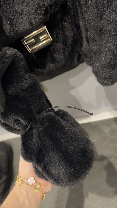 Fendi kożuszek futerko kurtka xxl czarne