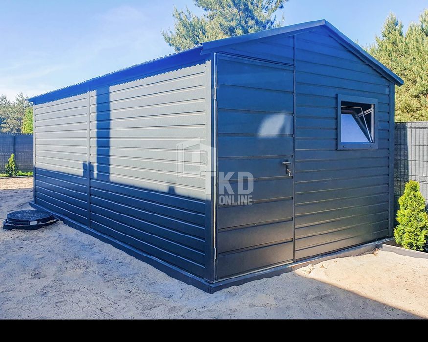 Schowek - Domek Ogrodowy 3X6 - Drzwi - Okno - Antracyt Tkd244