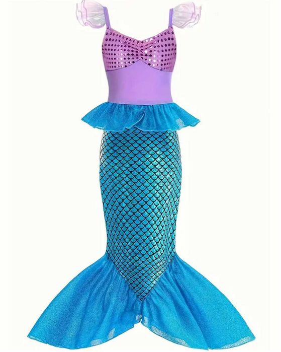 Nowy strój Syrenka Ariel Arielka, r. 122 przebranie