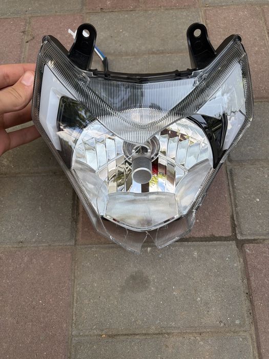 Фара Lifan CiTyR 200 у зборі з LED лампою (бите скло)
