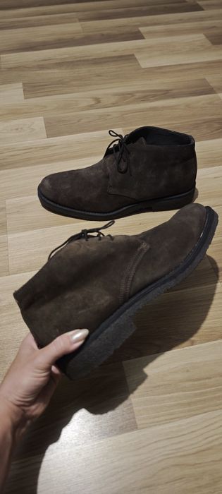 Zamszowe buty męskie,r.46(31 cm)!