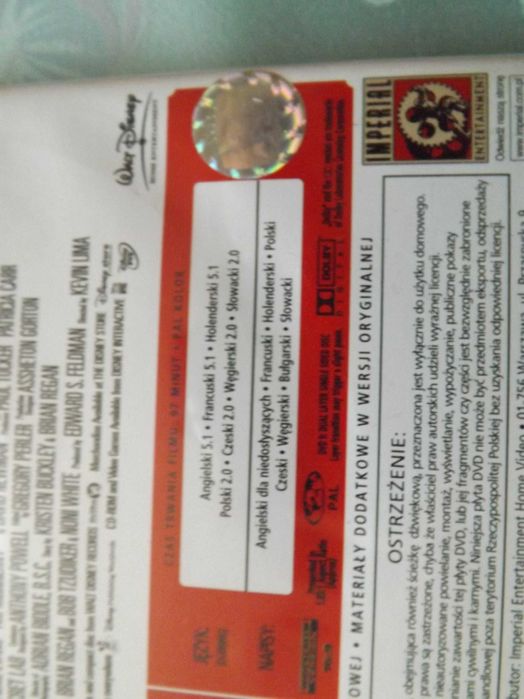 102 Dalmatyńczyki, Król Lew dvd bajka Imperial