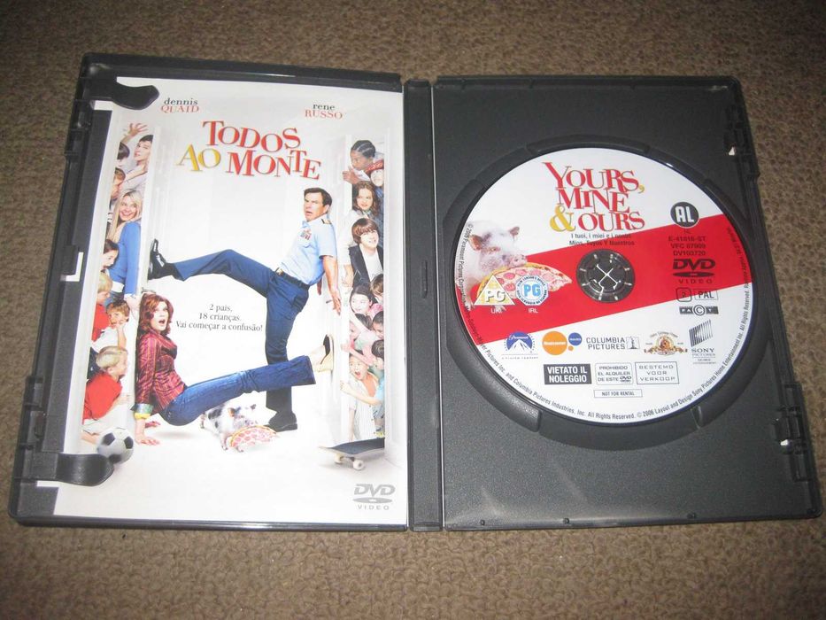 DVD "Todos ao Monte" com Dennis Quaid