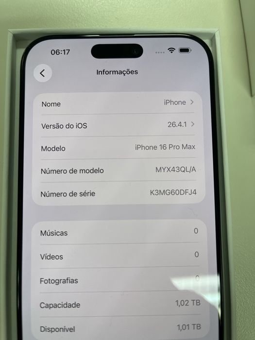 IPhone 16 Pro Max 1 Tb Não Aceito Troca