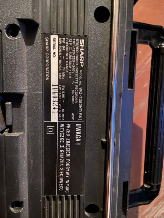 SHARP WQ-352HT(BK) 110V/220V