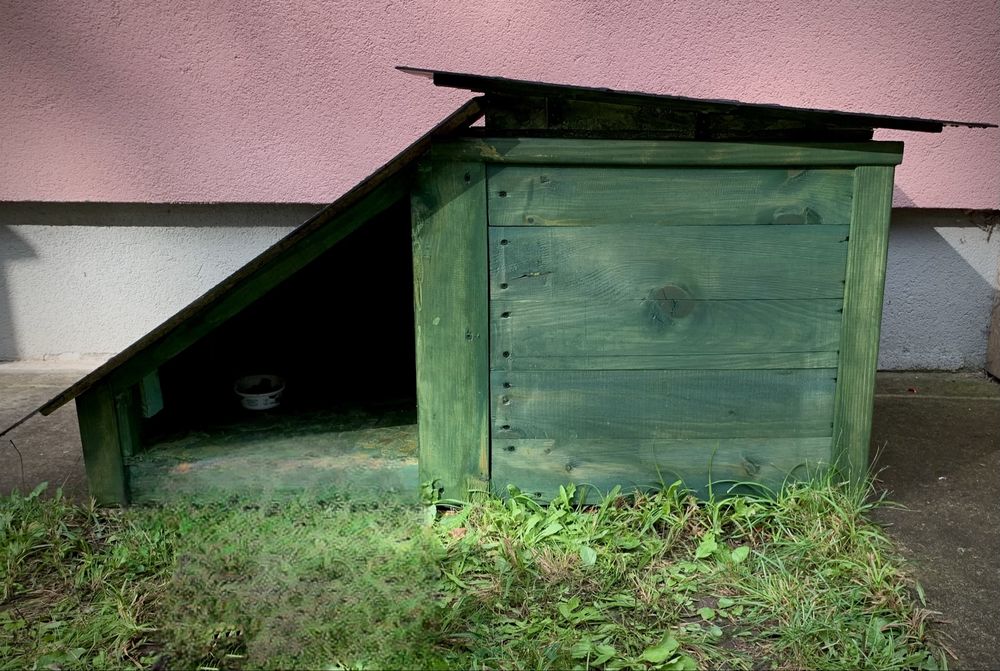 Деревʼяний дім для кота