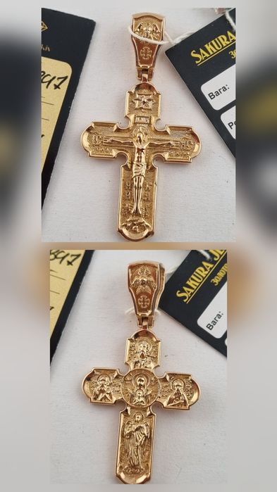 Золотой крестик литой