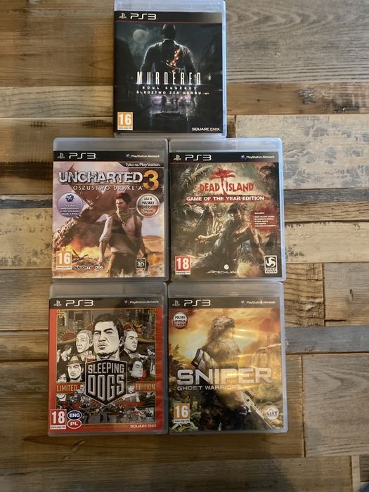 Ps 3 Uncharted 3, Murdered, Dead Island, Sleeping Dogs, Sniper Ghost!