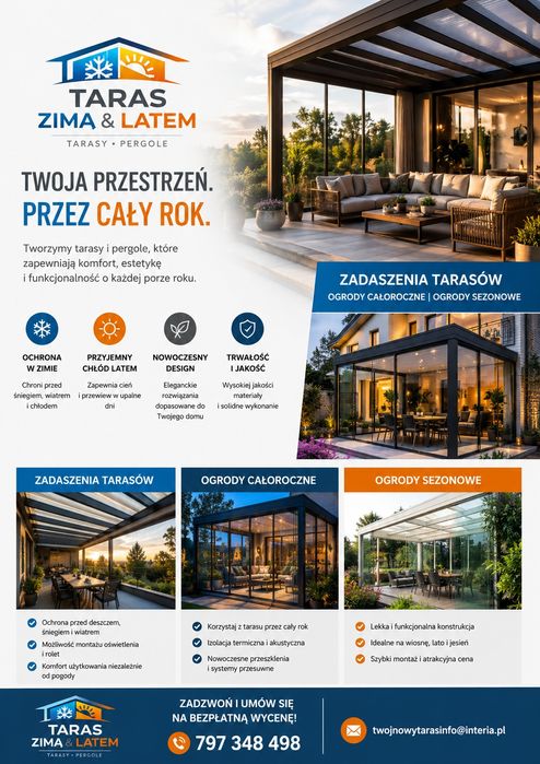 Eleganckie pergole ogrodowe – ogrody zimowe sezonowe