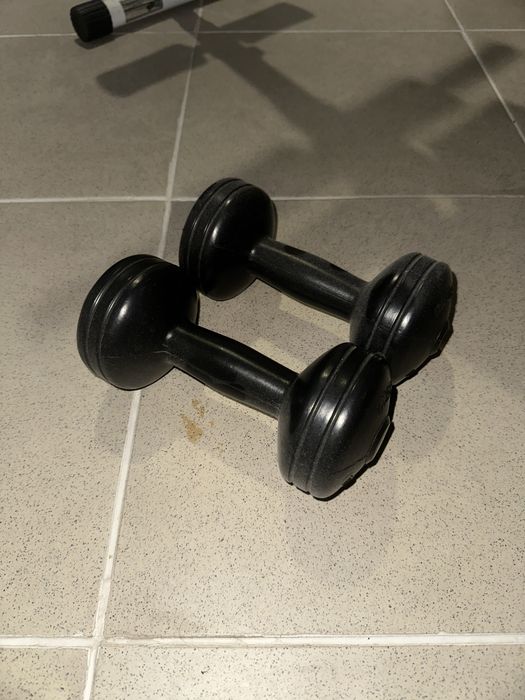 Banco de Abdominais Curvo / Fitness + Conjunto de Halteres