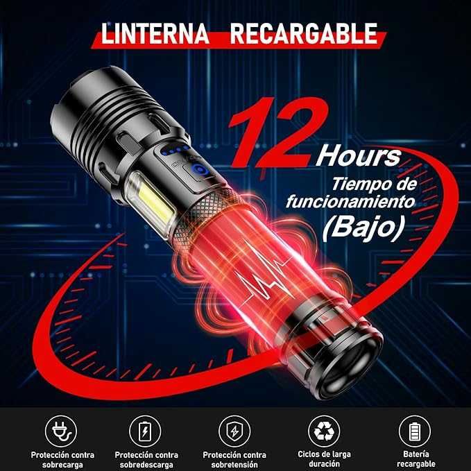 High-Power LED Flashlight, 50,000 Lumens – ShadowHawk (New)64586338969217124