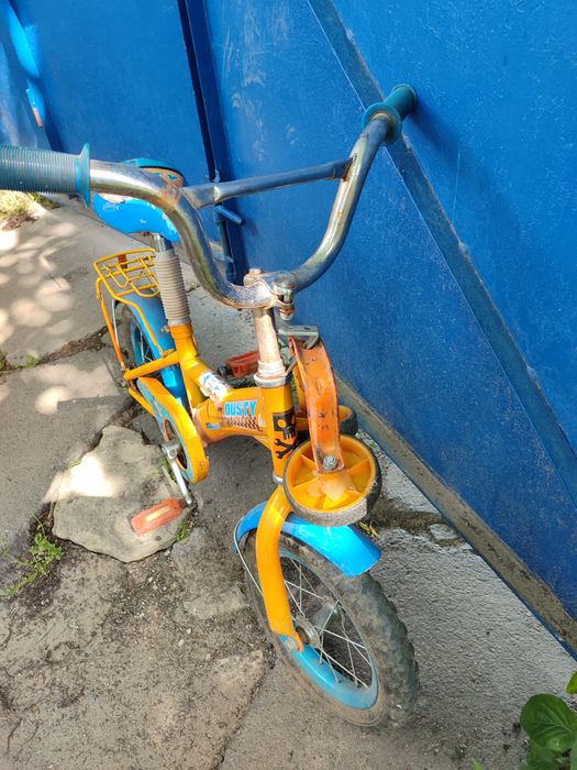 Дитячий детский велосипед з додатковими боковими колесами