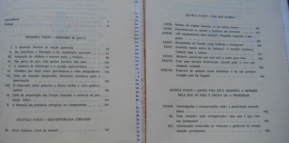 Ascensão e Queda do Fascismo (I e II Volumes Completo) - 1º Edição