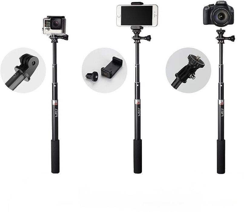 HSU 92 cm kijek do selfie do GoPro,drążek teleskopowy do Insta 360 INS