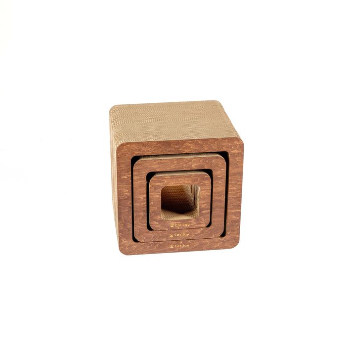 Кігтеточки, дряпки, когтеточки будиночки для котів “Бохо” Коричневий