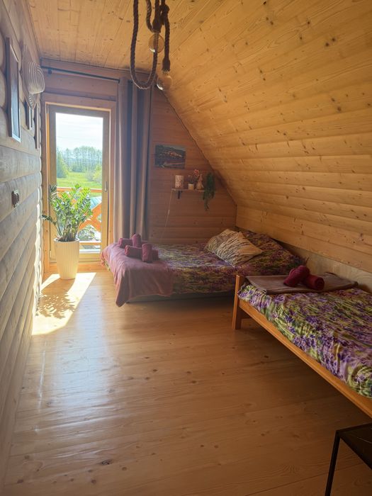 Gdow domek z jacuzzi a'la leśniczówka nad stawem