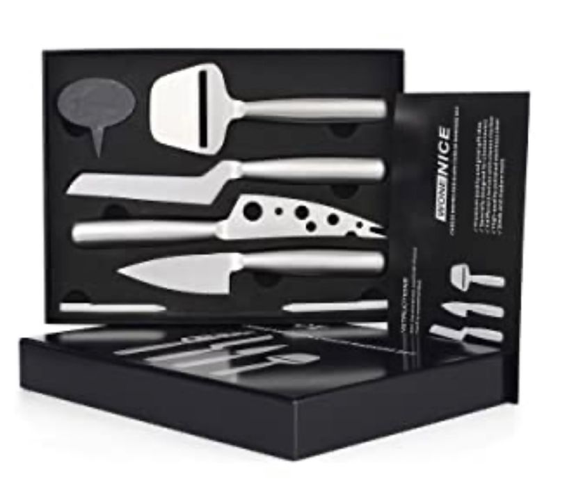 Набір ножів для сиру WoneNice та маркерів Slate