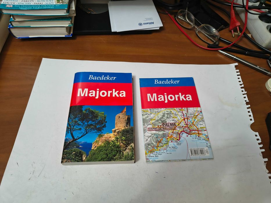 Majorka, przewodnik Baedeker z mapą drogową