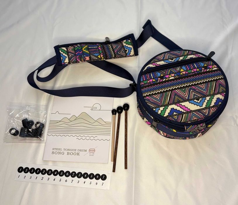 LEKATO Bęben Językowy Relaks Medytacja Joga  + Torba Boho