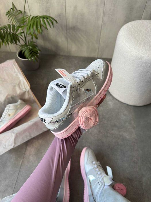 !SALE! Nike Dunk Low LX Metallic Silver Pink Foam 36 37 38 39 40 41
