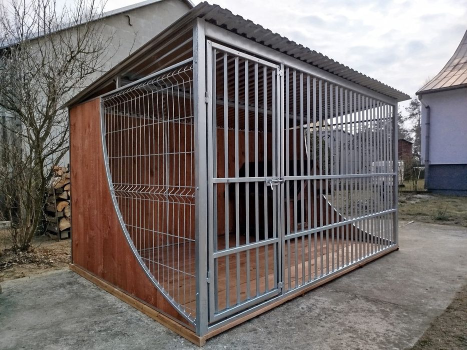 Ocynkowany kojec dla psa klatka box PREMIUM 3x2