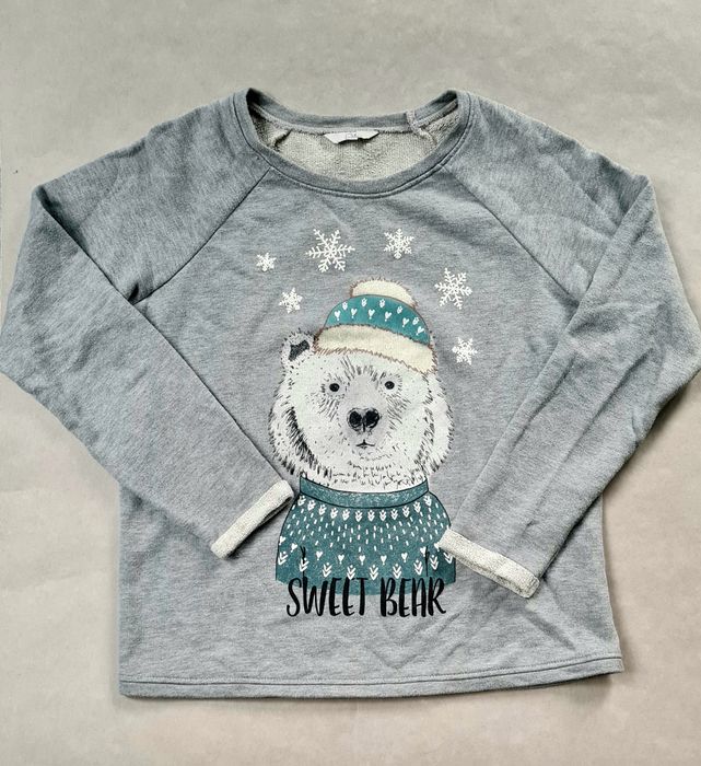 Bluza na zimę z aplikacją rozmiar L Sweet bear