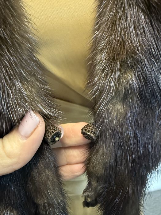 Норка шарф на застібці