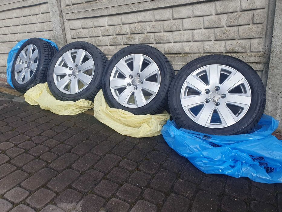 alufelgi oryg. Audi A6 C6 5x112 ET42 + opony letnie Goodyear 205/55/R16