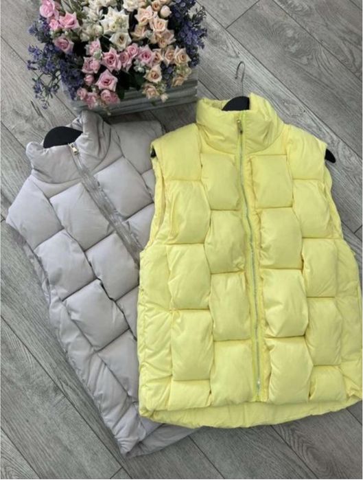 Новая стильная женская жилетка в красивом лимонном цвете, размер L.