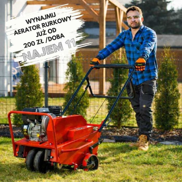 ***WYNAJEM - Spalinowy aerator rurkowy / aerator do trawy***