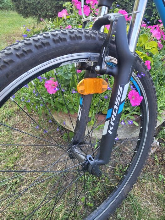 Rower Kross Hexagon 1.0, rama S  niebieski mat Idealny