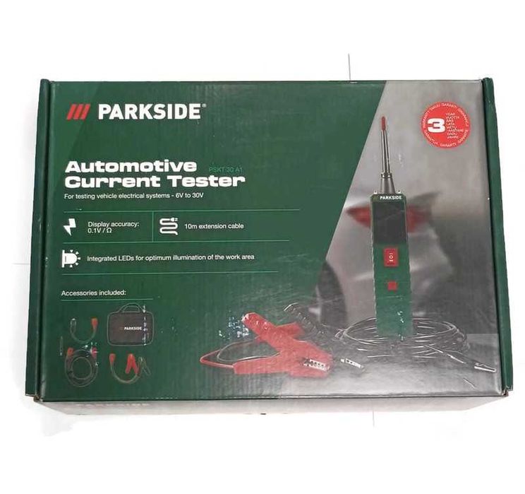 Tester Elektryczne Obwody Samochodowe PARKSIDE PSKT 30 A1 AC/DC/Om/