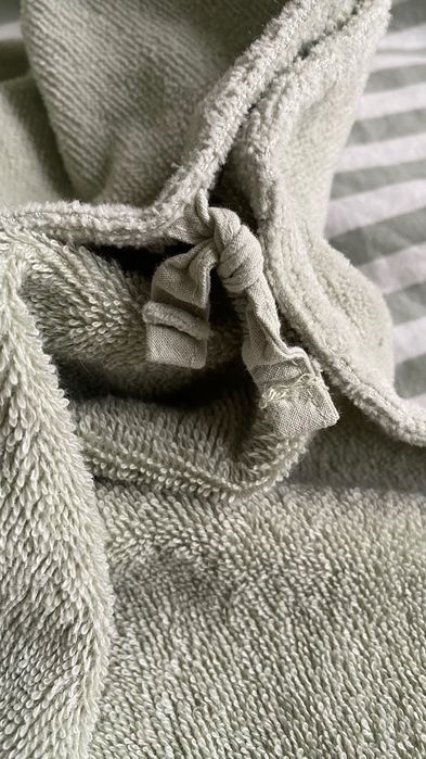 Дитячий  рушник пончо з капюшоном з органічної бавовни H&M 60 х 70 см