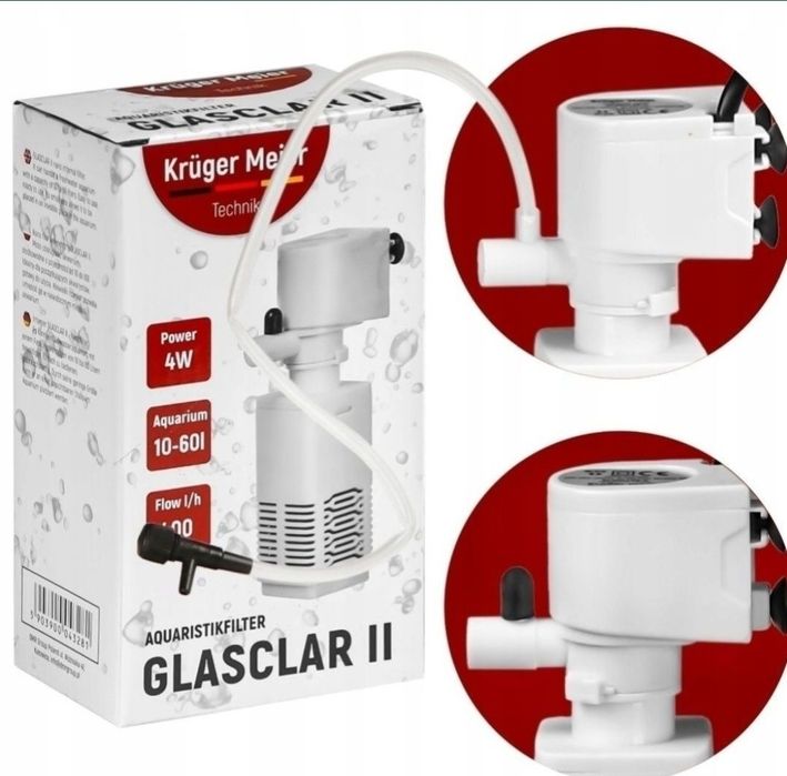 Nowy filtr wewnętrzny 400L/h do akwarium akwarystyczny