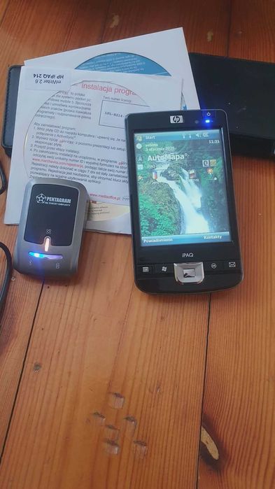 Zestaw 2x Palmtop HP iPAQ 214 + GPS. Sprawne baterie, Komplet