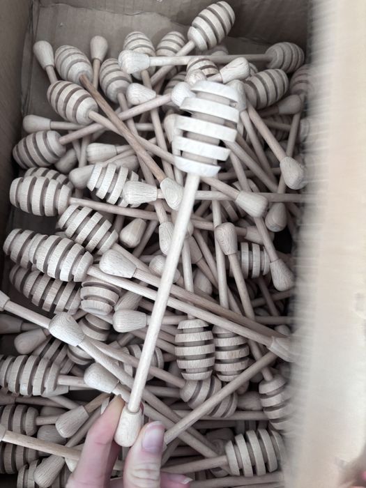 Drewniana łyżka do miodu