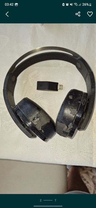 Ps4 wireless headset + plug+ cable+ box