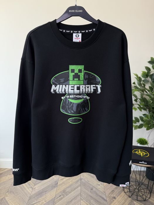 Світшот AAPE By A Bathing Ape x Minecraft logo sweatshirt оригінал