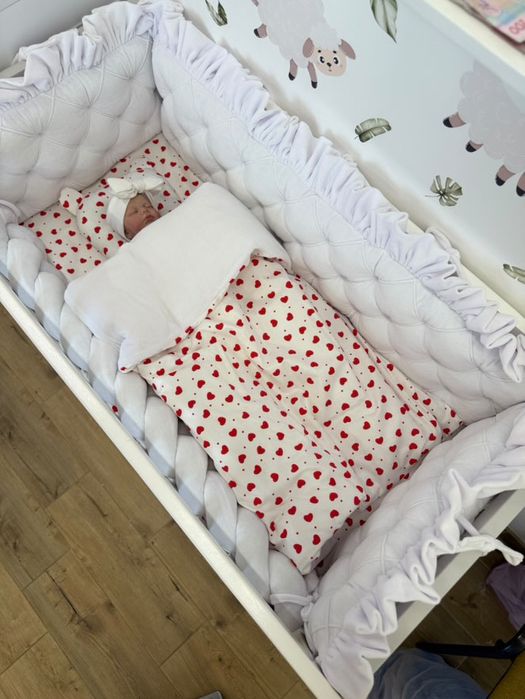 Комплект постілі в ліжечко бортики конверт