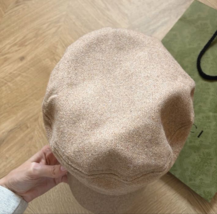 Czapka kaszkiet damski beżowy karmelowy Pinterest śliczna Mohito