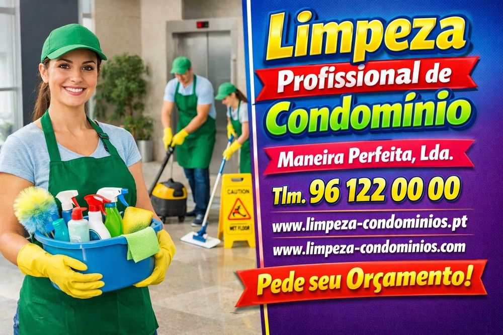 Limpeza de Condomínios - Zona de Lisboa, Amadora, Odivelas