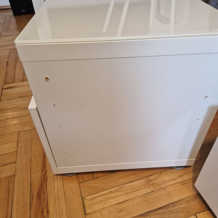 Szafka rtv biała ikea besta