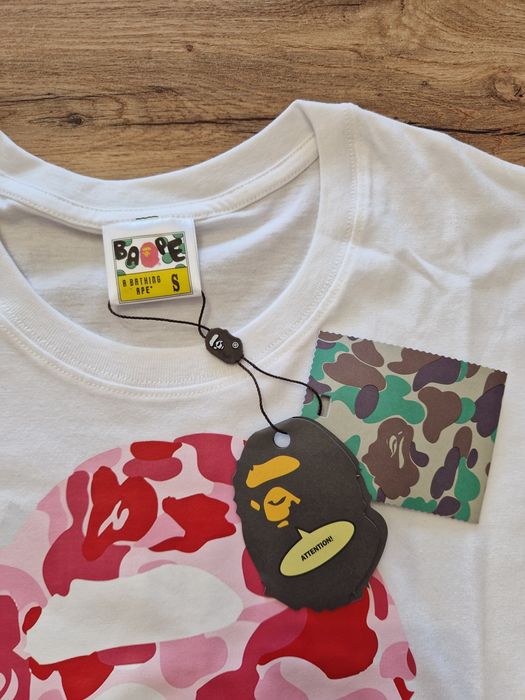Koszulka Bape By bathing ape różowa